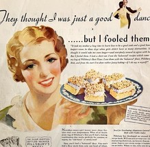 Pillsbury Flour London Tea Cakes 1933 Advertisement Full Page Lithograph... - $39.99