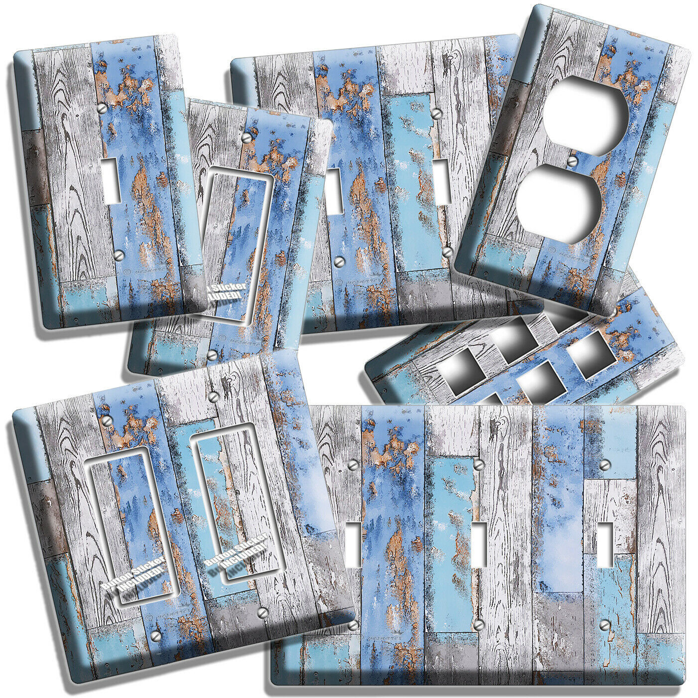RUSTIC RECLAIMED BEACHWOOD LIGHT SWITCH OUTLET WALL PLATES COUNTRY HOUSE DECOR
