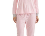 Pour Femme XS Neige Reine Polaire 2 PC Pyjama Set Rose Vague Pingouin Mi... - $13.66