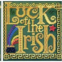 Shamrock Serenade: Irish Luck Cross Stitch Kit with Beads &amp; Buttons - Spring 201 - £53.27 GBP