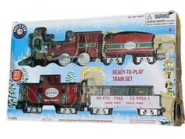 Christmas Tree Train Play Set Lionel 32 Piece North Pole Central Lines Battery - £119.07 GBP