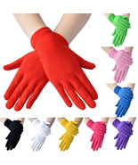 Women Satin Warm Gloves Full Finger Gloves Wedding Prom Costume 15 Colors - £5.49 GBP