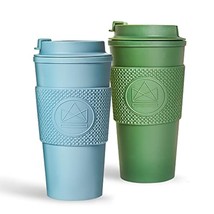 Travel Coffee Mug| Double-Walled, Reusable Coffee Cup With Leakproof Lid (Wheat  - $25.99