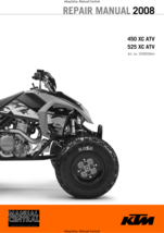 KTM ATV 2008 - 450 525 XC ATV -  WORKSHOP REPAIR SERVICE MANUAL REPRINTED - $74.99