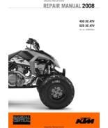 KTM ATV 2008 - 450 525 XC ATV -  WORKSHOP REPAIR SERVICE MANUAL REPRINTED - $74.99
