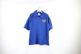 Vtg 40s 50s Mens XL Glen Mills School Mesh Half Zip Collared Mesh Polo Shirt USA - £54.34 GBP