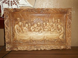 The Last Supper 3-D Plaque Wall Art Picture Decor Multi Products USA 50 - £17.73 GBP