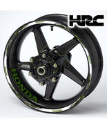 HONDA HRC Fireblade Wheel Decals – Army Black Rim Stickers (20pcs) - $29.99