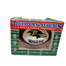 Baltimore Ravens Christmas Ornament Touchdown Treasures Signed Stoney Ca... - $17.15