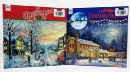 Thomas Kinkade Puzzles Christmas Vacation and A Christmas Story 300 Pcs Each - $19.62
