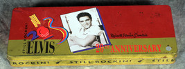 Russell Stover Candies Still Rocking 20th Anniversary Elvis Presley Tin - $1.99