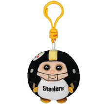 Ty Nfl Beanie Ballz - Pittsburgh Steelers (Plastic Key Clip - 2.5 Inch) - £11.01 GBP