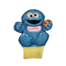 Vintage 1988 Playskool Foot Jingles Sesame St Cookie Monster Sock Rattle Plush - $19.00