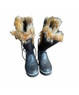 Skechers Women&#39;s Boots Waterproof Faux Fur Lined Snow Duck Quilt Black S... - £27.24 GBP