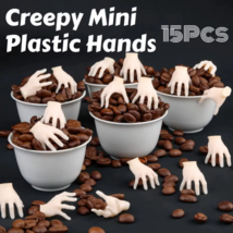 15PCS Halloween Mini Plastic Hands – Scary Small Hand Props for Haunted ... - $9.02