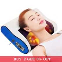 INFRARED Heating Electric Massager Back Neck Shoulder Massager Pillow Body Healt - £43.64 GBP