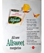 Allsweet margarine new flavor blend flavor-1962 Vintage Print Ad - $9.93