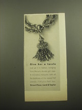 1960 Lord &amp; Taylor Monet Bracelet Ad - Give her a tassle - £11.95 GBP