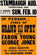 George Jones - 1957 - Grand Ole Opry - Concert Poster - $9.99+