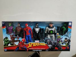 Marvel SpiderMan Action Figure 6 Pack Titan Hero Spider-Man Exclusive Do... - £70.76 GBP+