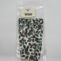 VTNG Longaberger Liner Jingle OE Traditional Holly 279017 Christmas Cott... - $150.38 MXN