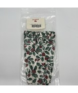 VTNG Longaberger Liner Jingle OE Traditional Holly 279017 Christmas Cott... - $150.19 MXN
