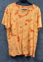 American Eagle AEO T-Shirt Mens Orange Tie Dye Pull Over Cotton Short Sl... - £10.44 GBP