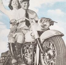 1948 Harley Davidson Motorcycle Advertisement Automobilia Vintage Bikes ... - $13.50