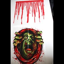 Haunted House Blood Monster-ZOMBIE Ghoul Toilet COVER-Halloween Party Decoration - £4.62 GBP