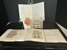 12 Vtg Rose Notecard Set W/matching Stamps Circa 1980 Fleetwood - $44.54