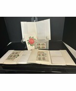 12 Vtg Rose Notecard Set W/matching Stamps Circa 1980 Fleetwood - $44.54