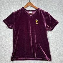 Vtg Tweety Bird Velvet T-Shirt Tee Sz L Warner Bros Womens Purple - $291.89 MXN