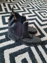 Toggi Riding Boots  Black Leather Slip On Size 3uk Express Shipping - £21.51 GBP