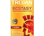 Trojan Ecstasy Ultra Ribbed Condoms with UltraSmooth Lubricant - £22.68 GBP