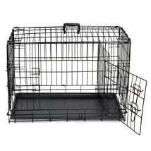 Dog Cage 30&quot;Pet Kennel Cat Rabbit Folding Steel Crate Animal Playpen Wir... - £59.28 GBP