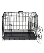 Dog Cage 30&quot;Pet Kennel Cat Rabbit Folding Steel Crate Animal Playpen Wir... - £58.50 GBP