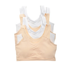 Angelina Girls Basic Wide Straps Wireless Padded Training Bras 5-Pack #B611A - £16.34 GBP