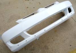OEM 2004-2007 Mitsubishi Lancer Front Bumper Cover Painted White w/ Holes - £244.22 GBP