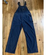 Vintage Sears Tradewear Denim Overalls 36x32 Union Made Perma Prest Tri ... - $38.41 CAD