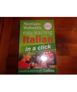 NEW MERRIAM WEBSTER EASY LEARNING ITALIAN IN A CLICK 3 IN 1 AUDIO SET - £7.43 GBP