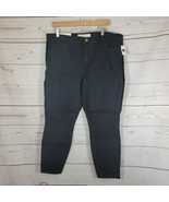 Gap Authentic True Skinny Solid Black Ankle Jeans With Velvet Strip Size... - $32.67