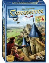 Z-man Games Carcassonne Board Game Includes Mini Expansion River + The Abbot NEW - £15.96 GBP