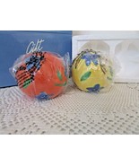 AVON GIFT COLLECTION LUAU FLOWERS SALT &amp; PEPPER SHAKERS 2004 CERAMIC NIB - €12,80 EUR