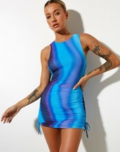 Motel Rocks Ardilla Dress In Solarized Blue - £15.99 GBP