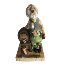 Vintage 80s Naturecraft Swigger Figurine Hand Painted England With Flaws - £13.92 GBP