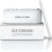 - Ice Cream Container - 2 Quart - Perfect Reusable Freezer Storage For H... - $37.99