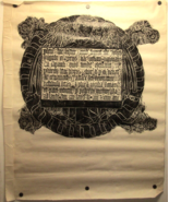 1967 St. Mary of Ashford Church Kent England Turtle Shaped Brass Rubbing - €258,02 EUR