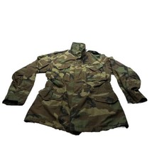USGI M-65 Field Jacket Small Long Woodland Camo BDU Cold Weather Army Coat - £30.54 GBP