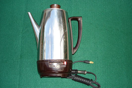 Toastmaster Percolator Coffee Pot Electric 8 cup Vintage Model 5E1 1950&#39;s  - £37.37 GBP