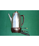 Toastmaster Percolator Coffee Pot Electric 8 cup Vintage Model 5E1 1950&#39;s  - £39.84 GBP